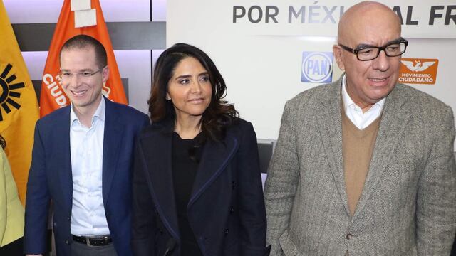 Ricardo Anaya, Alejandra Barrales y Dante Delgado del Frente. Quejas del INE.