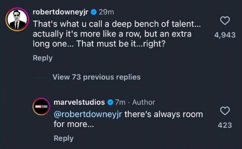 Revelación de elenco de Avengers: Doomsday