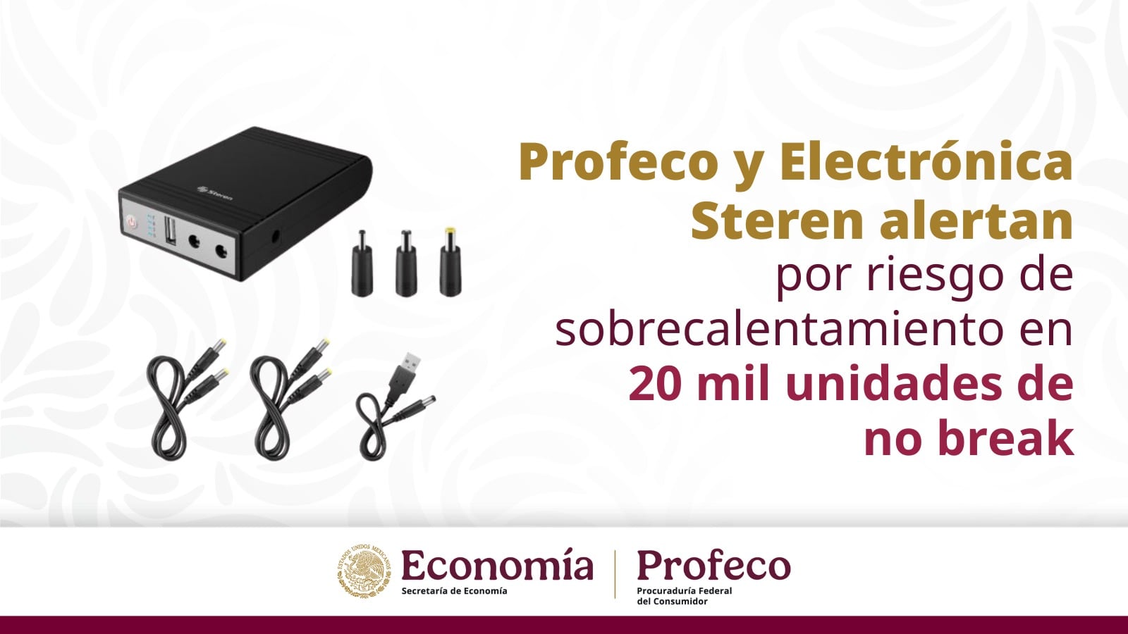 Profeco alerta por sobrecalentamiento de NoBreak