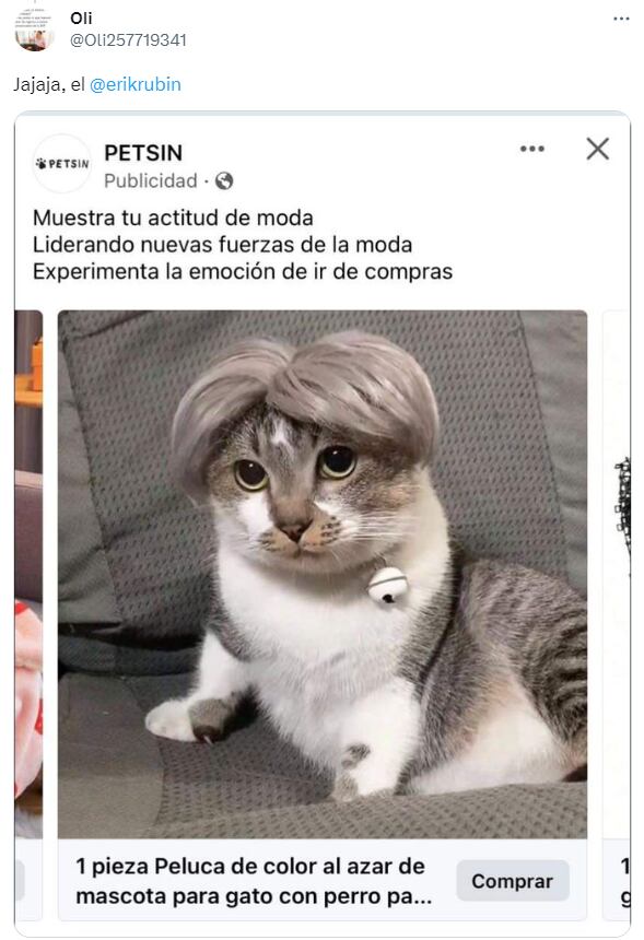 Memes por la peluca de Erik Rubín