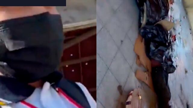 Estudiante de Sinaloa lo grabó pensando que era un muerto dentro de una bolsa de plástico