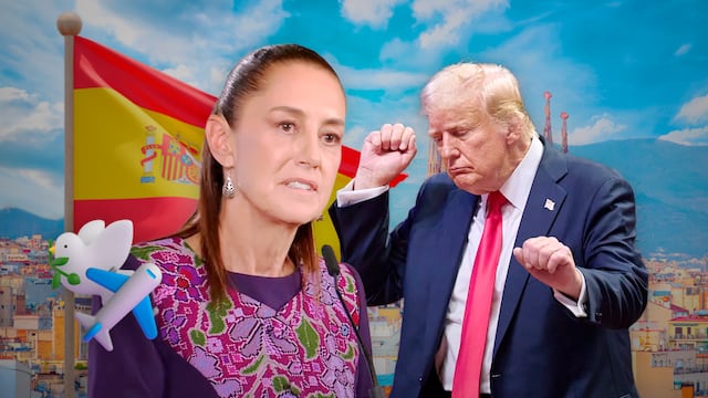 Claudia Sheinbaum niega que viaje a Barcelona sea para evento anti Trump.