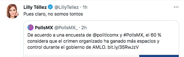 Tuit de Lilly Téllez