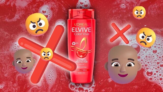 Shampoo Elvive rojo