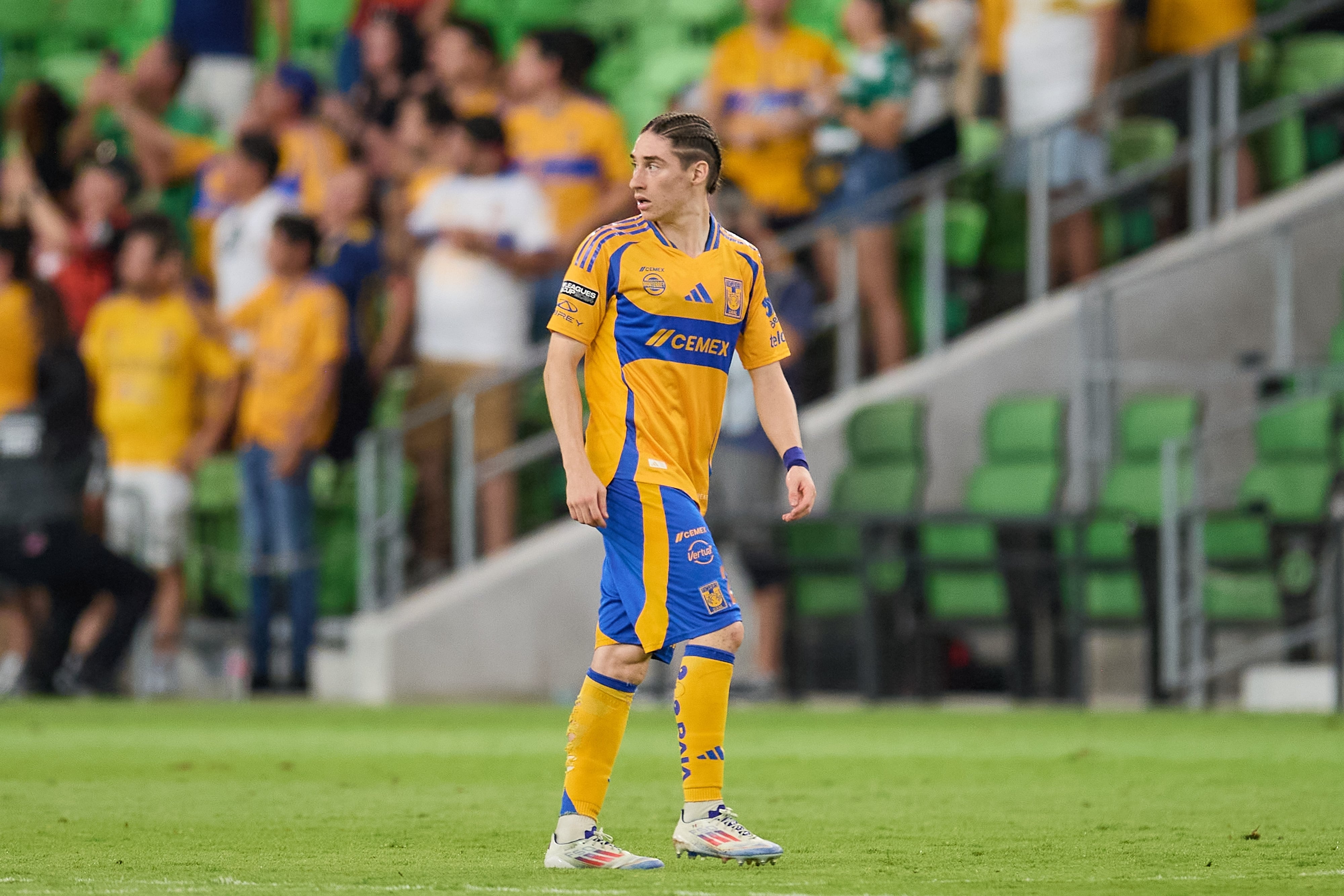 Marcelo Flores con Tigres en la Leagues Cup.