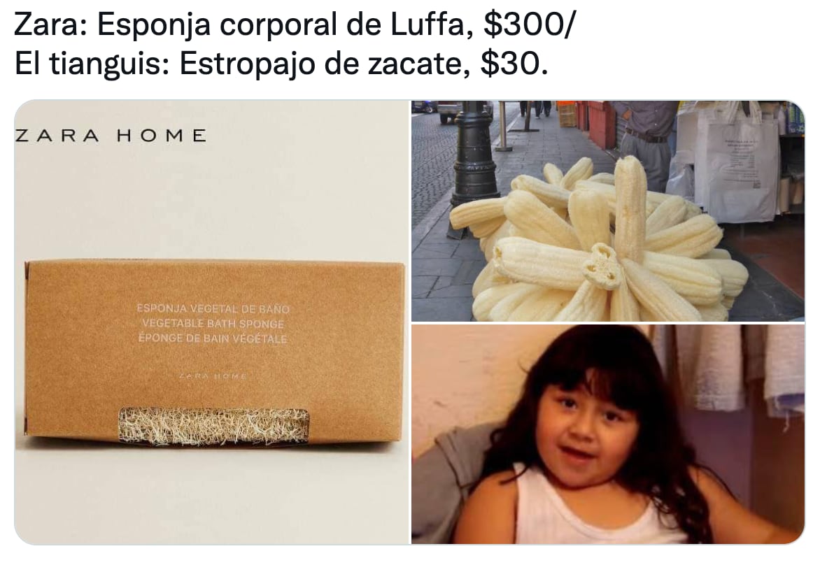 Memes de los estropajos de Zara