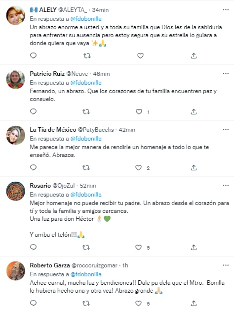 Reacciones ante la muerte de Héctor Bonilla