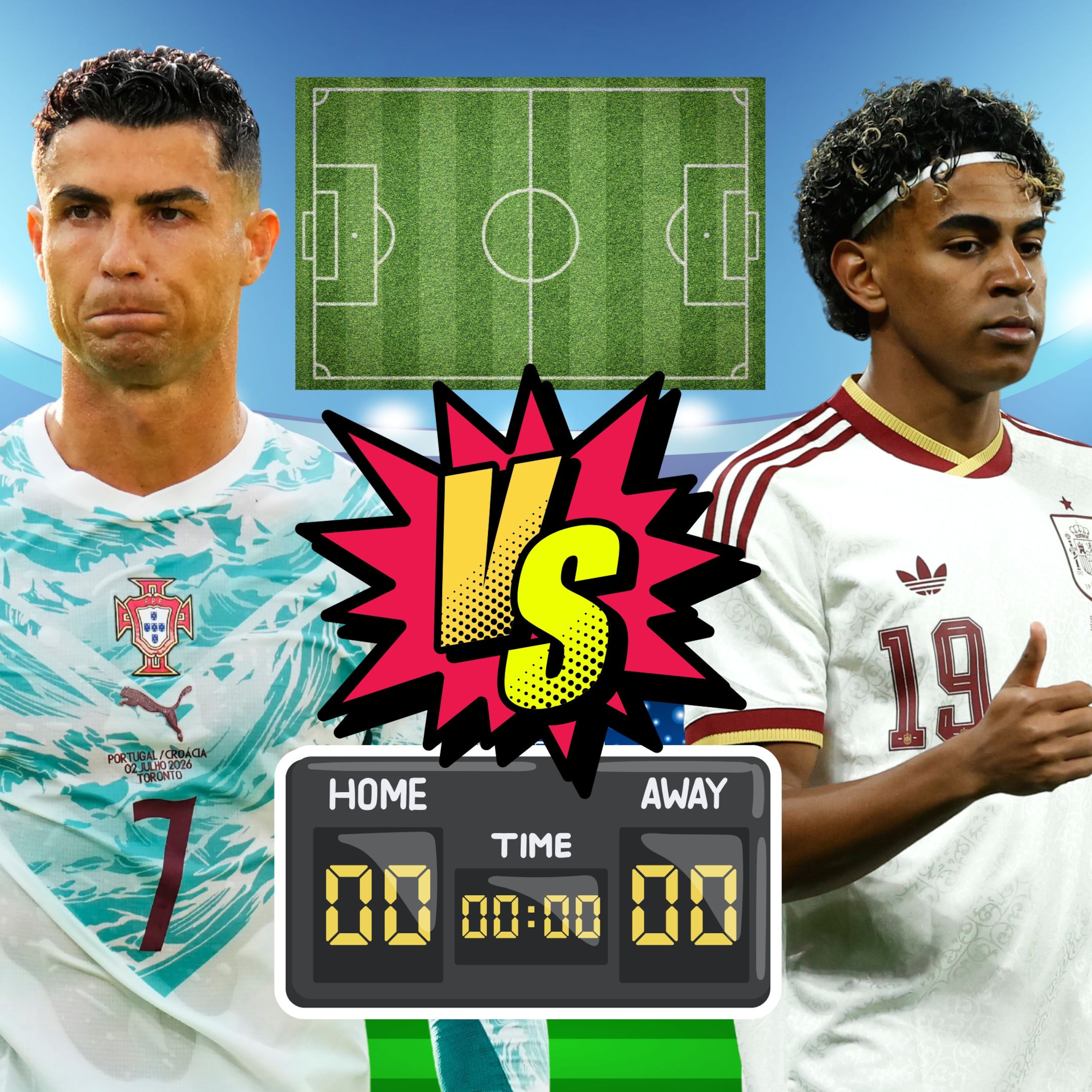Portugal vs España: pronóstico y posibles alineaciones de los octavos de final del Mundial 2026