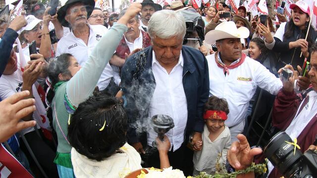 López Obrador en Morelia