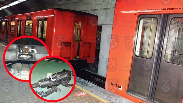 Vagones separados en Línea 7 del Metro