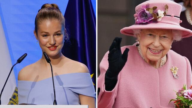 Princesa Leonor e Isabel II