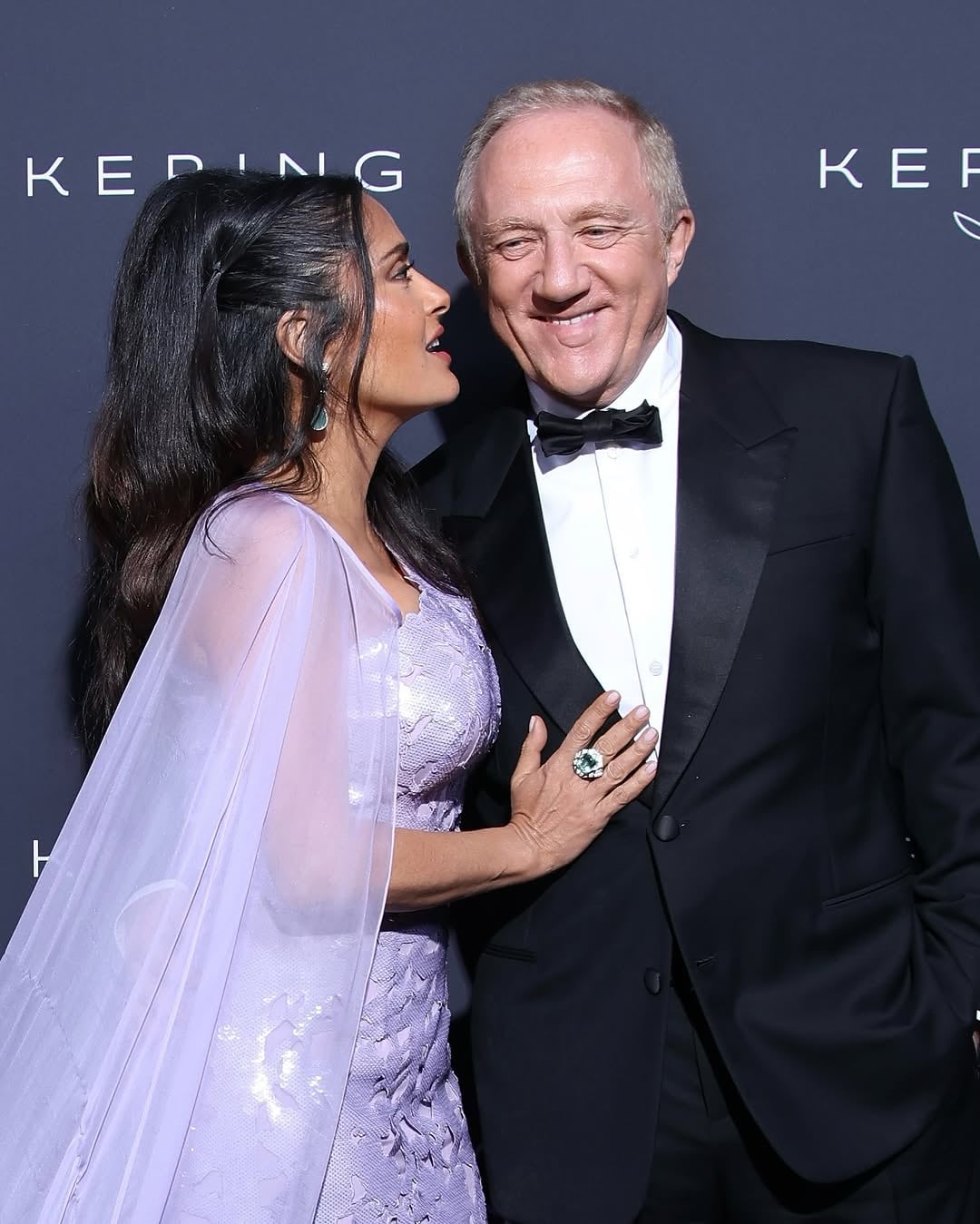 Salma Hayek y su esposo