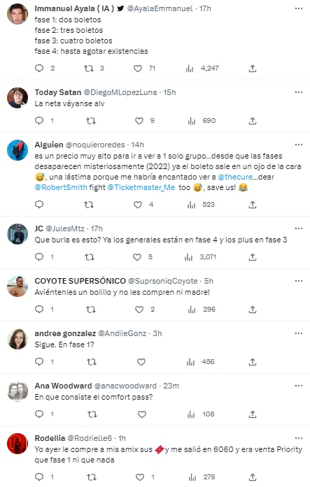 Quejas por los precios del Corona Capital 2023