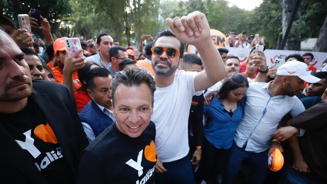 Pablo Lemus y Jorge Álvarez Máynez en Festival de las Juventudes