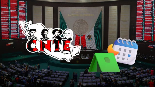 Cronograma del plantón de la CNTE en la Cámara de Diputados