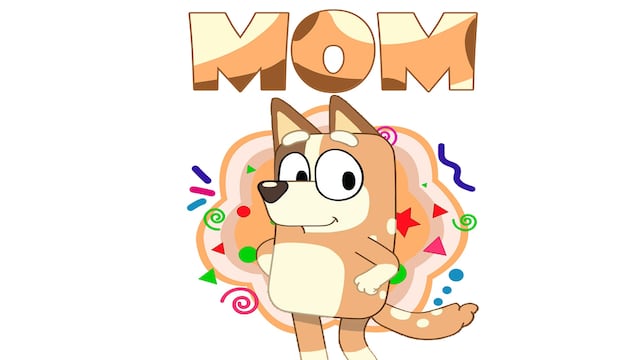Chilli, mamá de Bluey: 7 dibujos para el Día de la Madre bonitos que puedes colorear para regalar