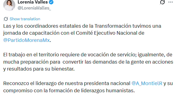 Lorenia Valles se reúne con Ariadna Montiel