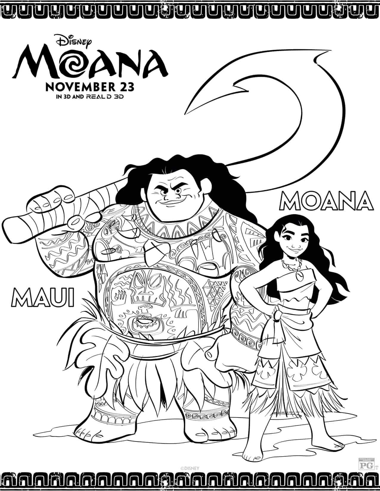 Dibujos de Moana