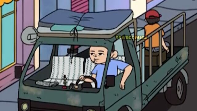 Ilustración del "fierro viejo" en Japón