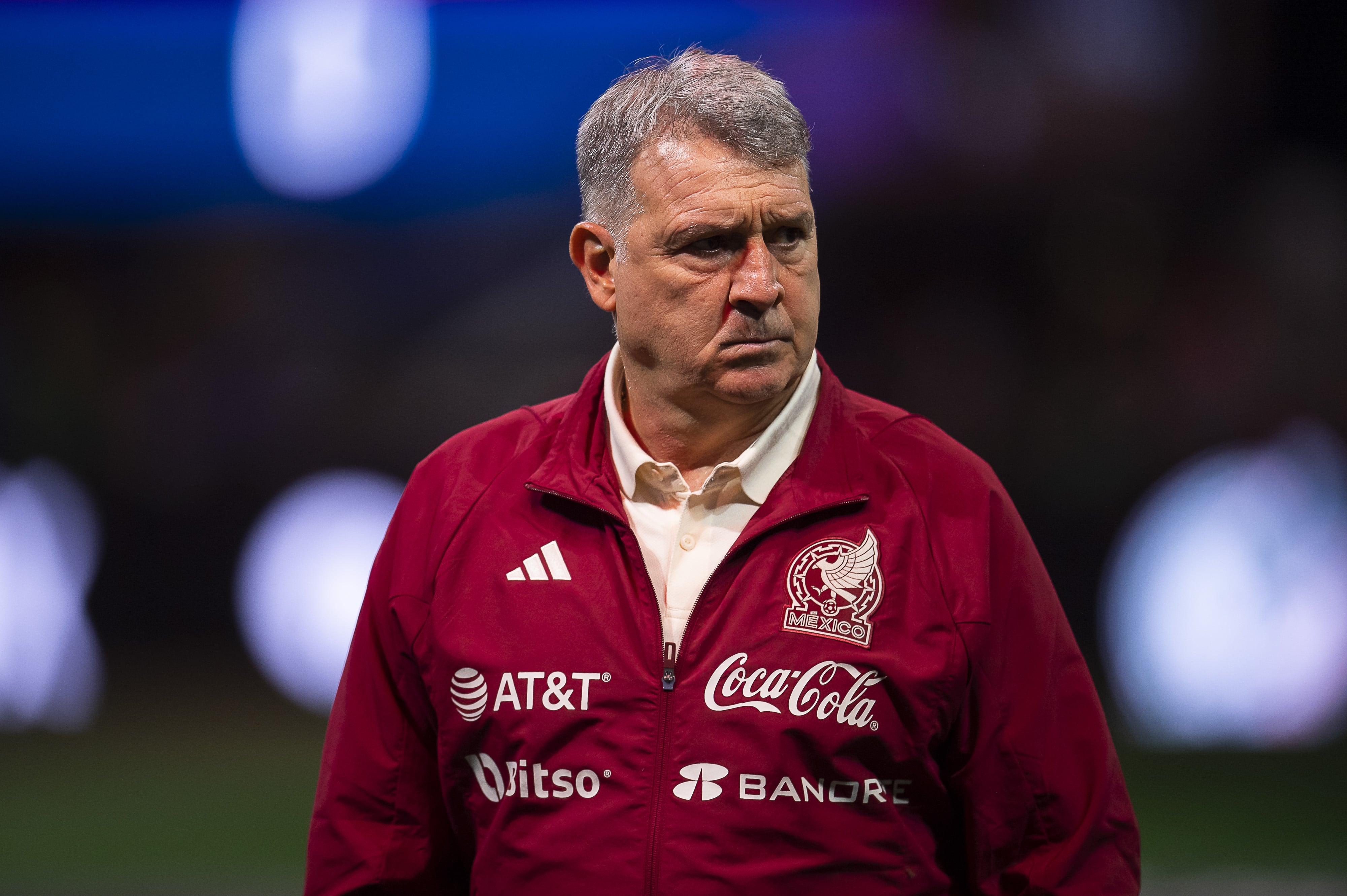 Gerardo Martino en partido de la Selección Mexicana