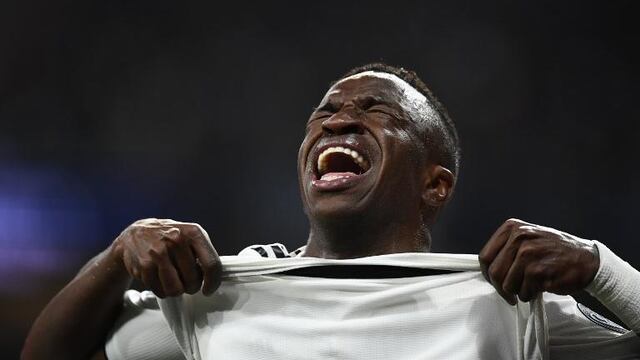 Vinicius Jr. tras sufrir la lesión.