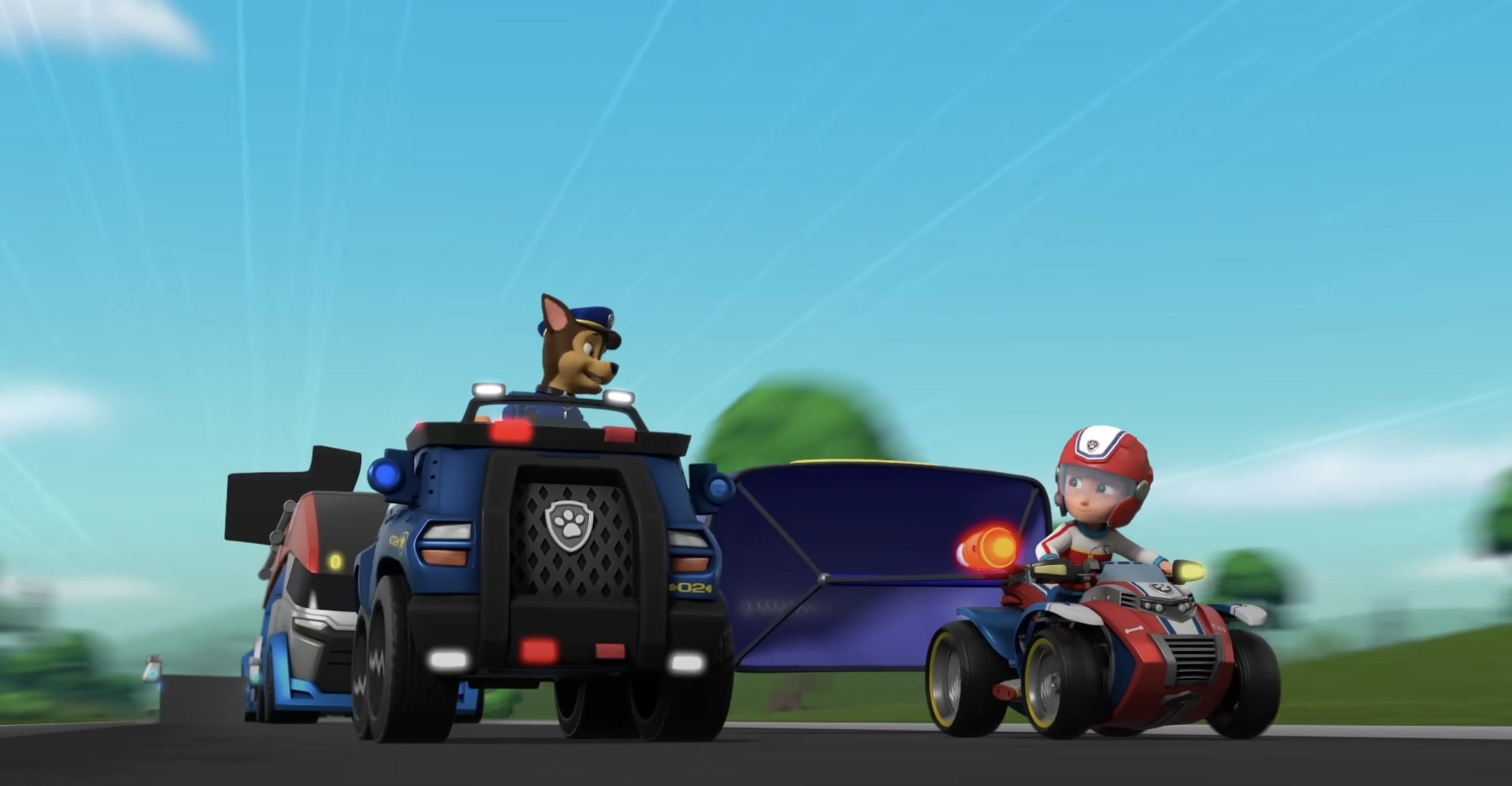 Chase salva a Ryder, el líder de Paw Patrol