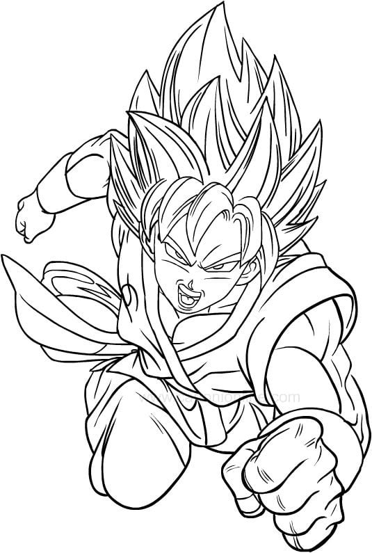 Dibujo de Goku de Dragon Ball por Día de Goku: