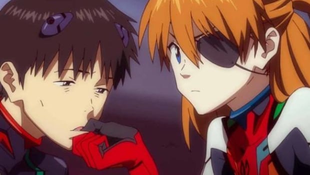 Asuka y Shinji en Rebuild of Evangelion