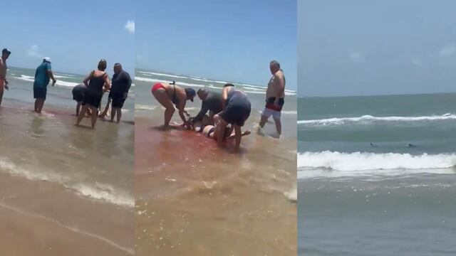 Una mujer sufrió el ataque de un tiburón en Isla del Padre, en Texas