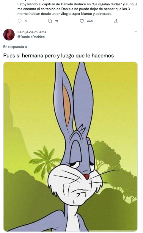 Daniela Rodrice es criticada por ser privilegiada.