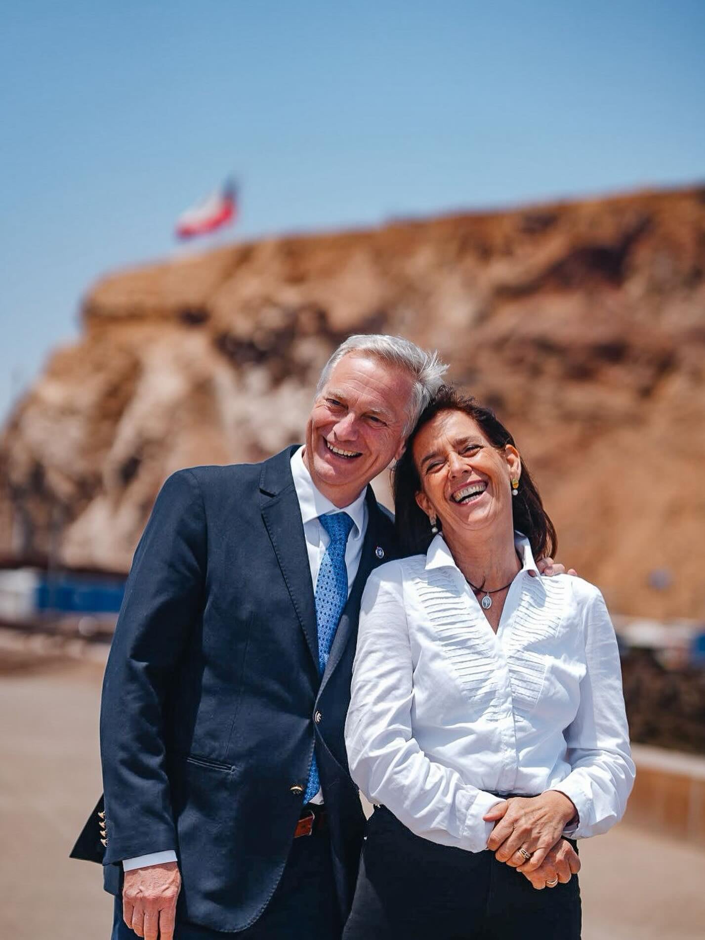 José Antonio Kast con su esposa María Pía Adriasola Barroilheat.