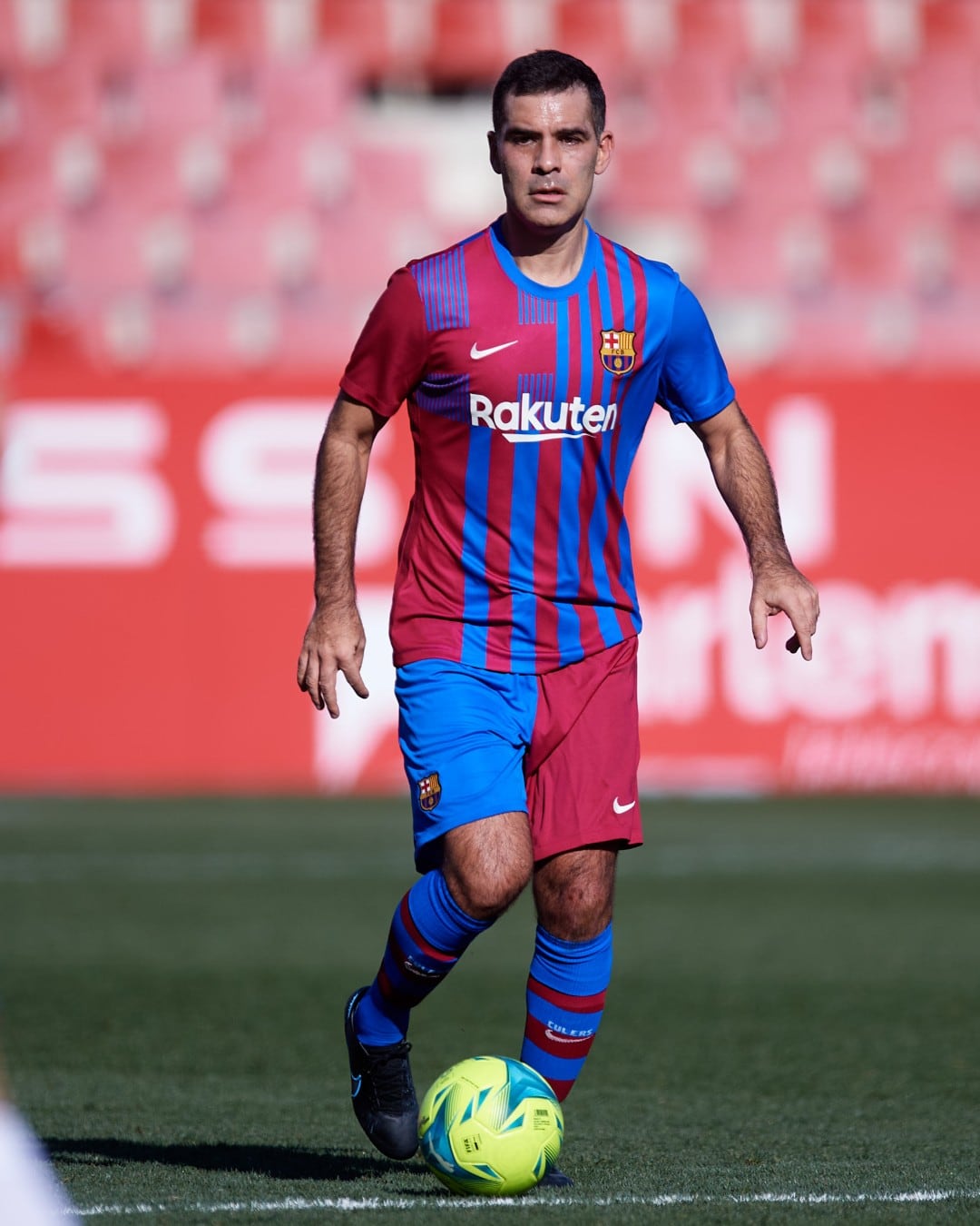 Rafa Márquez durante el partido de leyendas del Barcelona