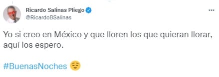 Ricardo Salinas dice que él sí cree en México