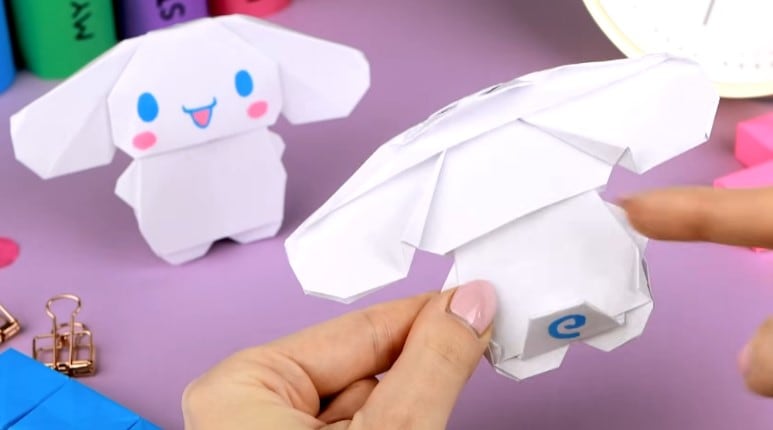 Cinnamoroll de origami: Paso a paso para hacer al personaje de Sanrio en papel