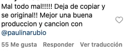Comentarios a la canción de Thalía