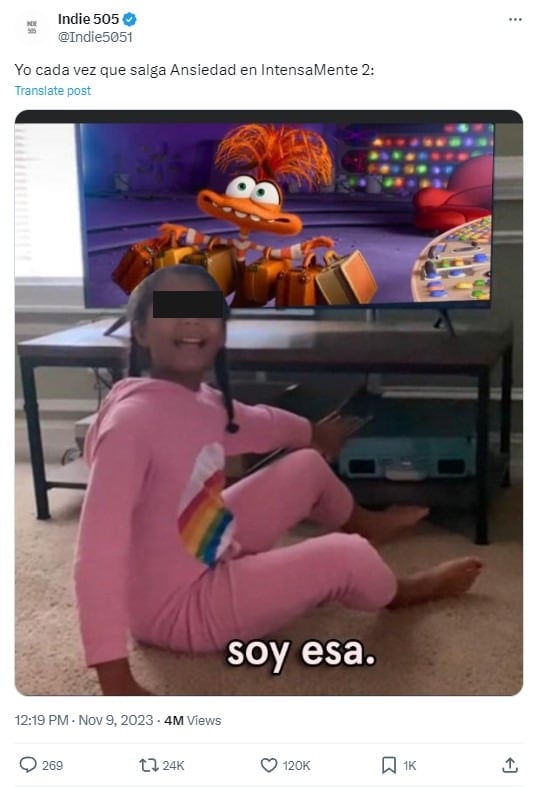 Memes del estreno de Intensamente 2
