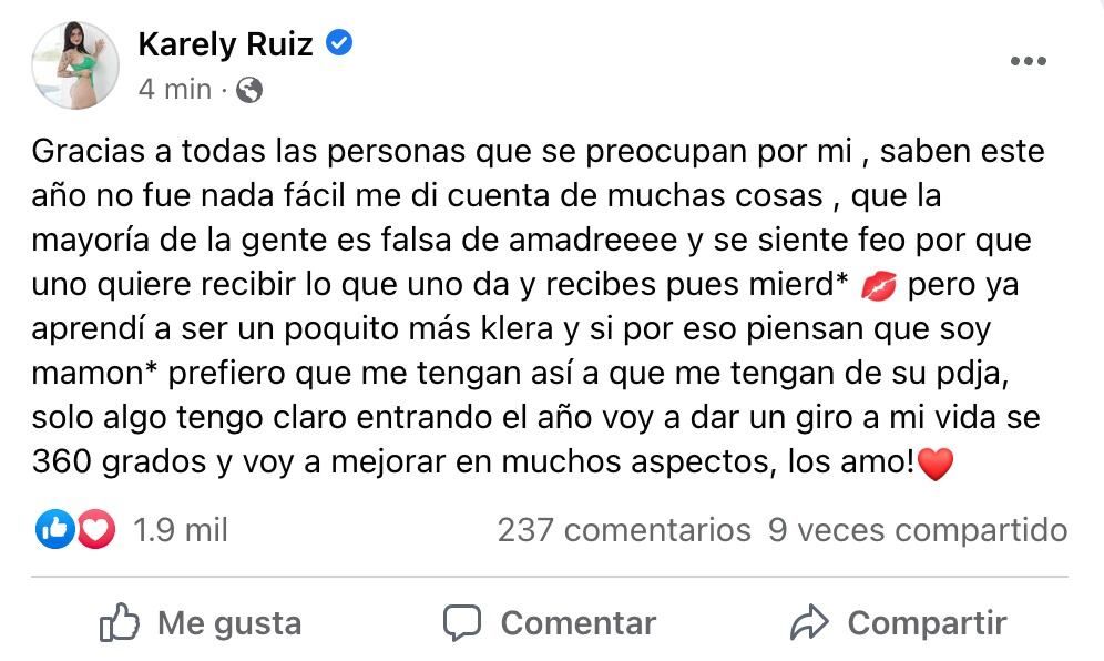 Karely Ruiz está harta de que se aprovechen de ella