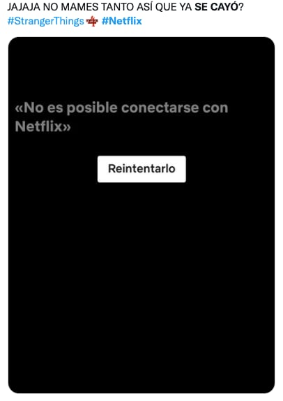 Memes sobre que Netflix se cae ante estreno de Stranger Things 4 Vol. 2