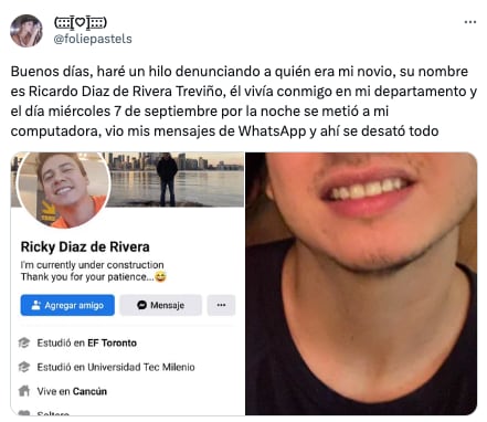 Novia infiel exhibe a su novio ratero