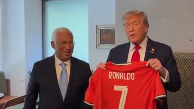 Cristiano Ronaldo manda playera a Trump con mensaje: “Jugando por la paz”
