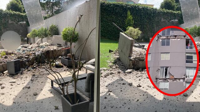 Colapsa balcón de edificio de Villa Florence, en Interlomas; evacuan a inquilinos