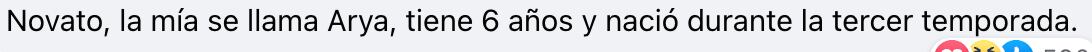 Comentario sobre Ángela Khaleesi