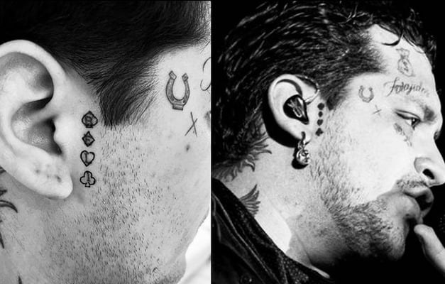 Tatuaje de Christian Nodal