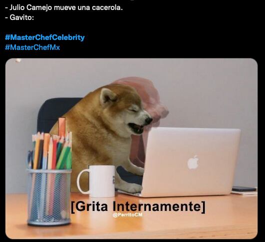 Meme de Arturo López Gavito en MasterChef Celebrity México.