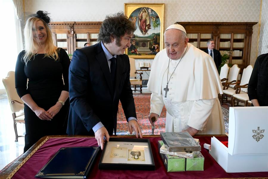 Javier Milei visita al Papa Francisco