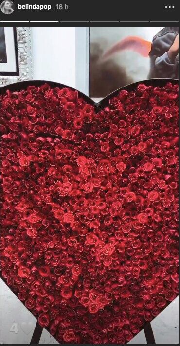 Nodal llena de rosas a Belinda