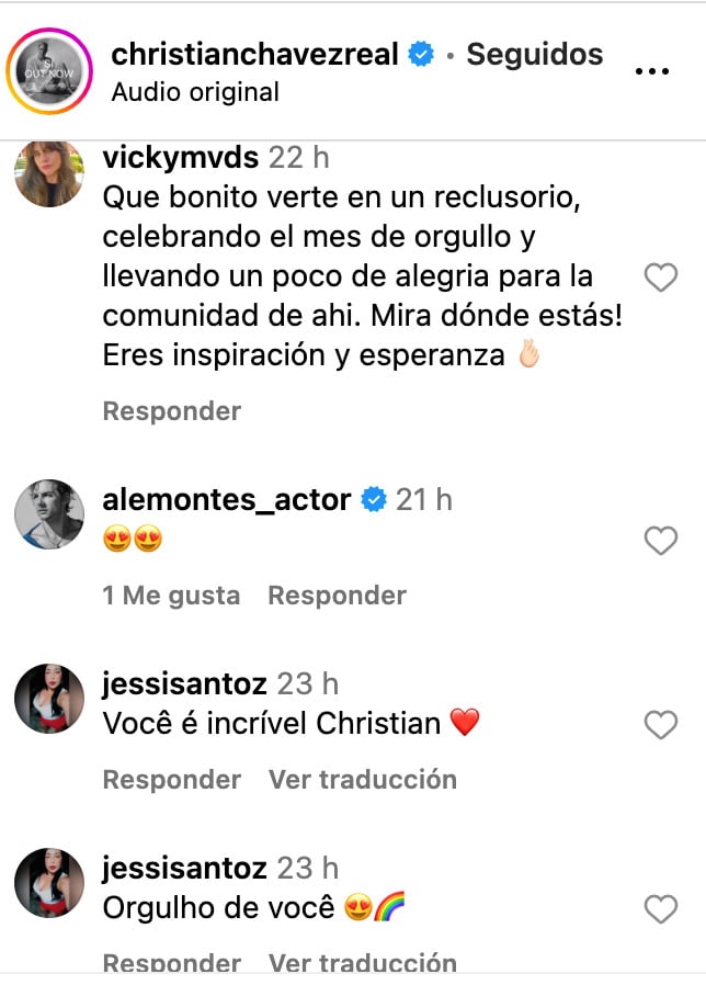 Felicitan a Christian Chávez por la Marcha del Orgullo LGBT 2025 en el Reclusorio Norte