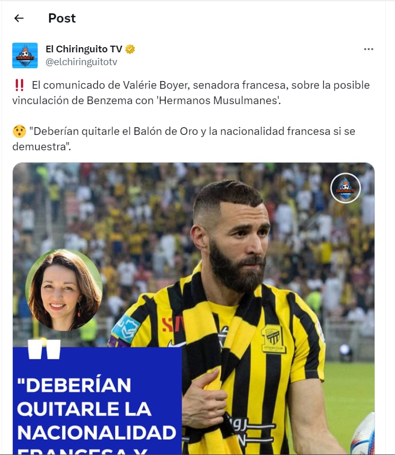 Culpan a Karim Benzema por nexos con Terroristas