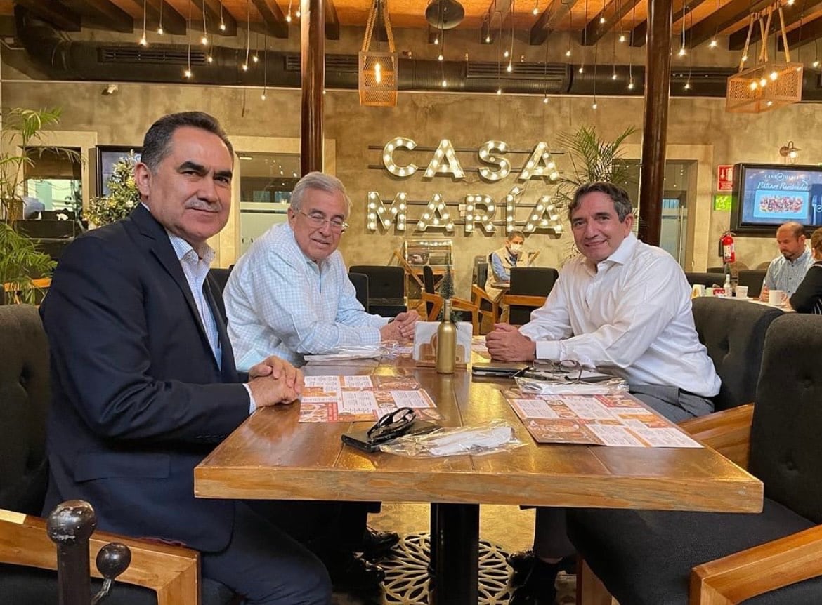 Rubén Rocha Moya y Héctor Melesio Cuén