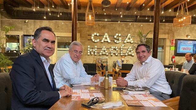 Rubén Rocha Moya y Héctor Melesio Cuén